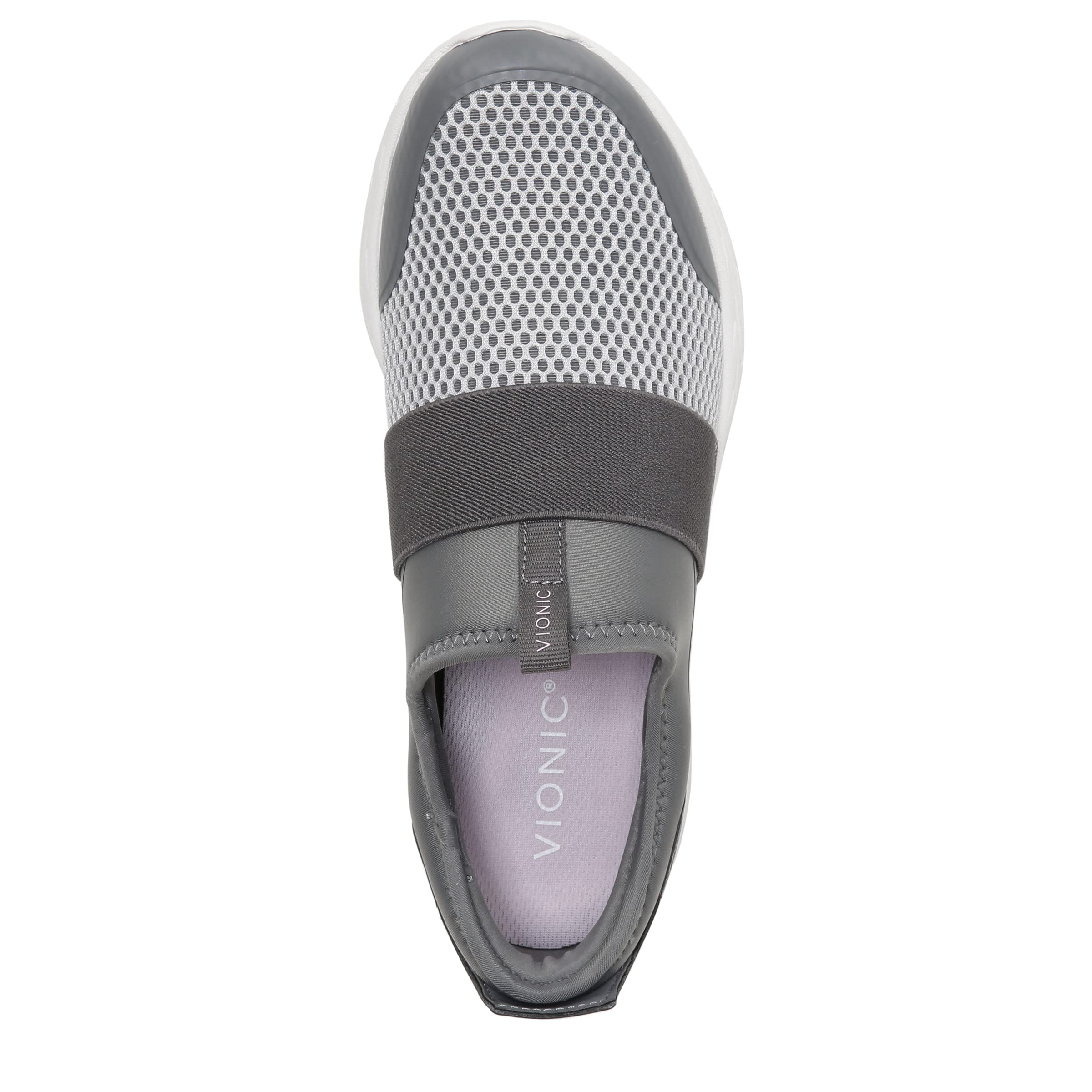 Vionic Women's Brisk Camrie Slip-On Walking Shoes - Comfortable & Supportive Orthopedic Sneakers for Walking, Travel & Everyday Wear