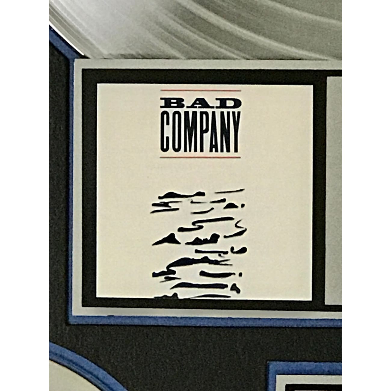 Bad Company Holy Water RIAA Platinum Album Award - Certified Music Collectible for Fans & Display