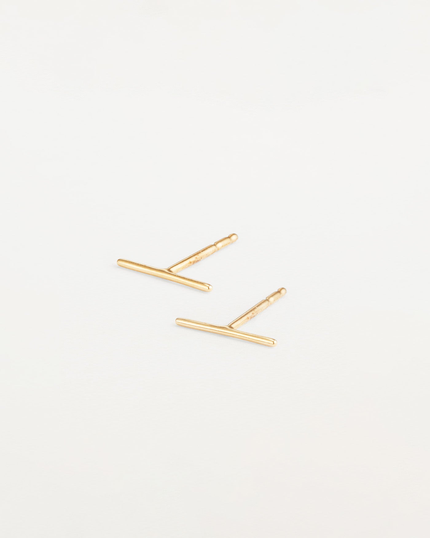 14K Gold Bar Stud Earrings for Women - Hypoallergenic Cubic Zirconia Studs - Perfect for Everyday Wear, Parties & Gifts