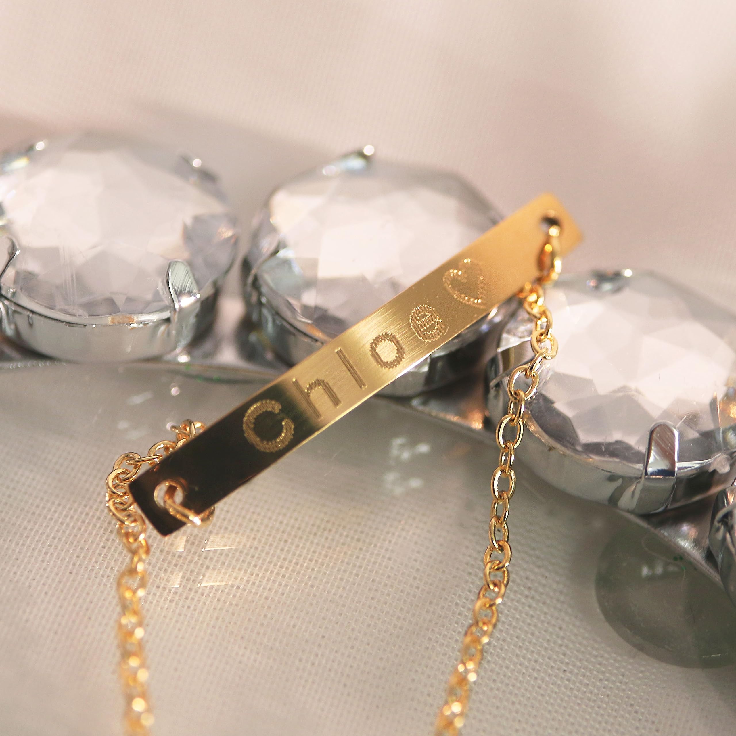 Personalized Name Bar Anklet - Custom Engraved Foot Jewelry for Women | Perfect for Beach Vacations, Summer Outfits & Gift Giving