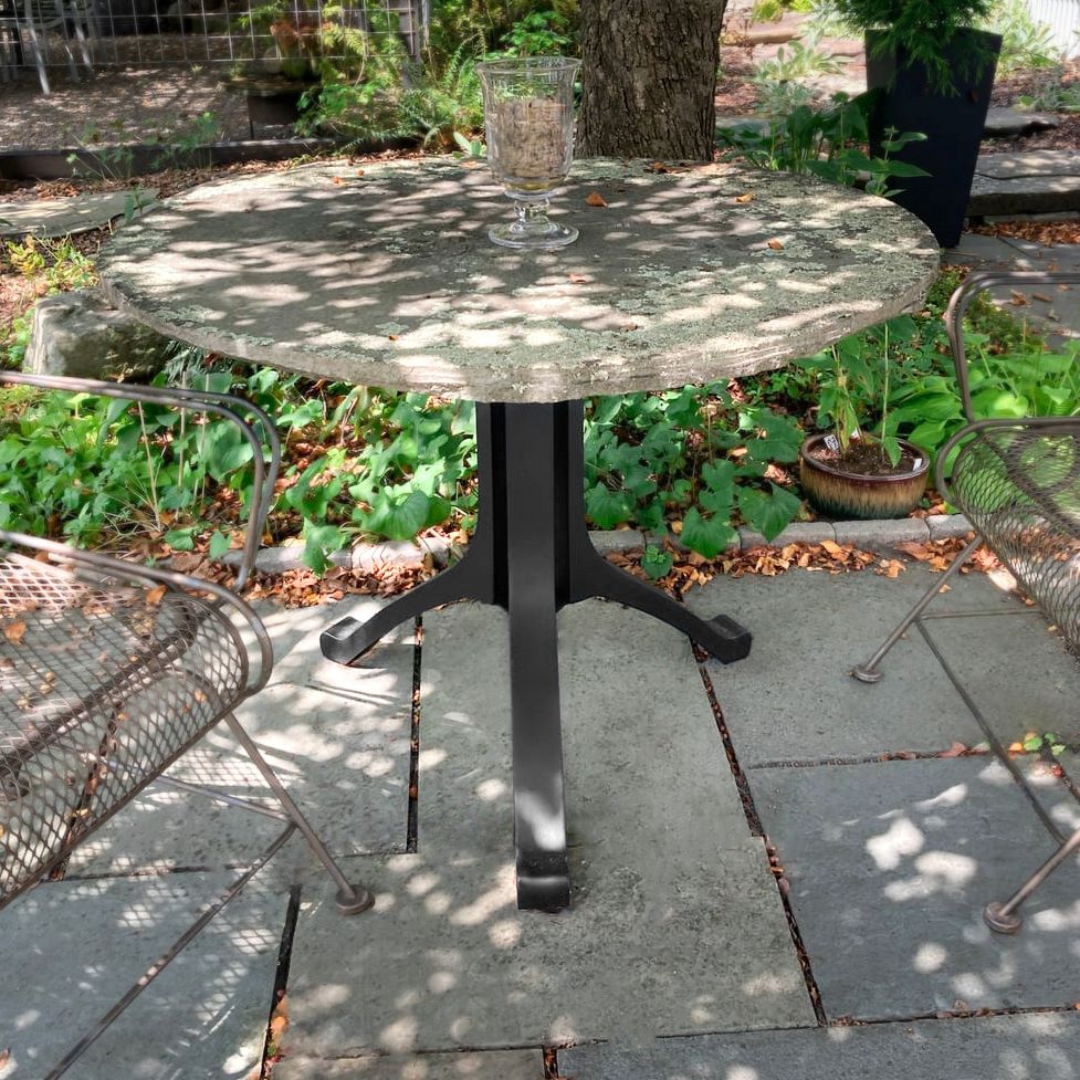 213S Wishbone 28H Table Base for Round Dining Table - Heavy Duty Metal Pedestal Support for Restaurant, Cafe & Home Kitchen Use