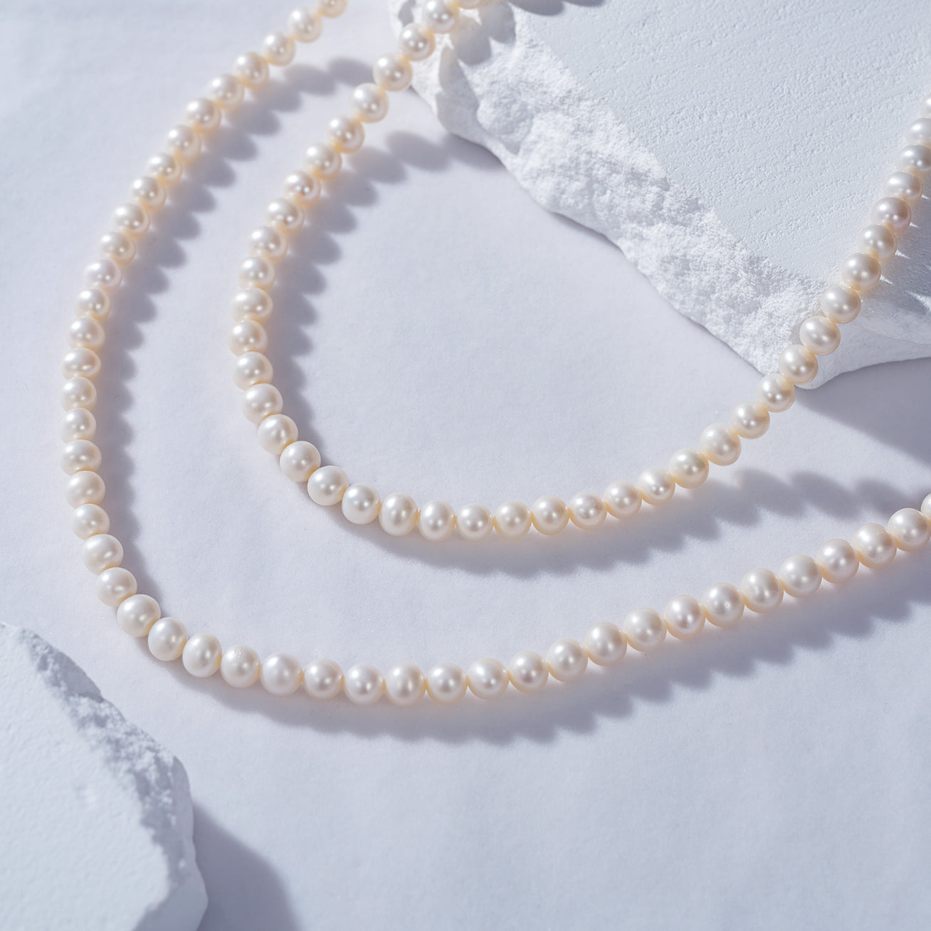 1.2 Meter Long Freshwater Pearl Necklace WN00437 - Elegant & Timeless Jewelry for Women, Bridal, Party & Special Occasions