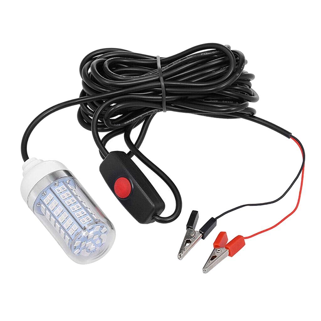 MYADDICTION IP68 Waterproof 12V LED Green Underwater Fishing Light - Attracts Prawns & Squid for Night Fishing | Durable Submersible Lamp for Boats, Docks & Ice Fishing | Perfect Bait Light for Saltwater & Freshwater Fishing