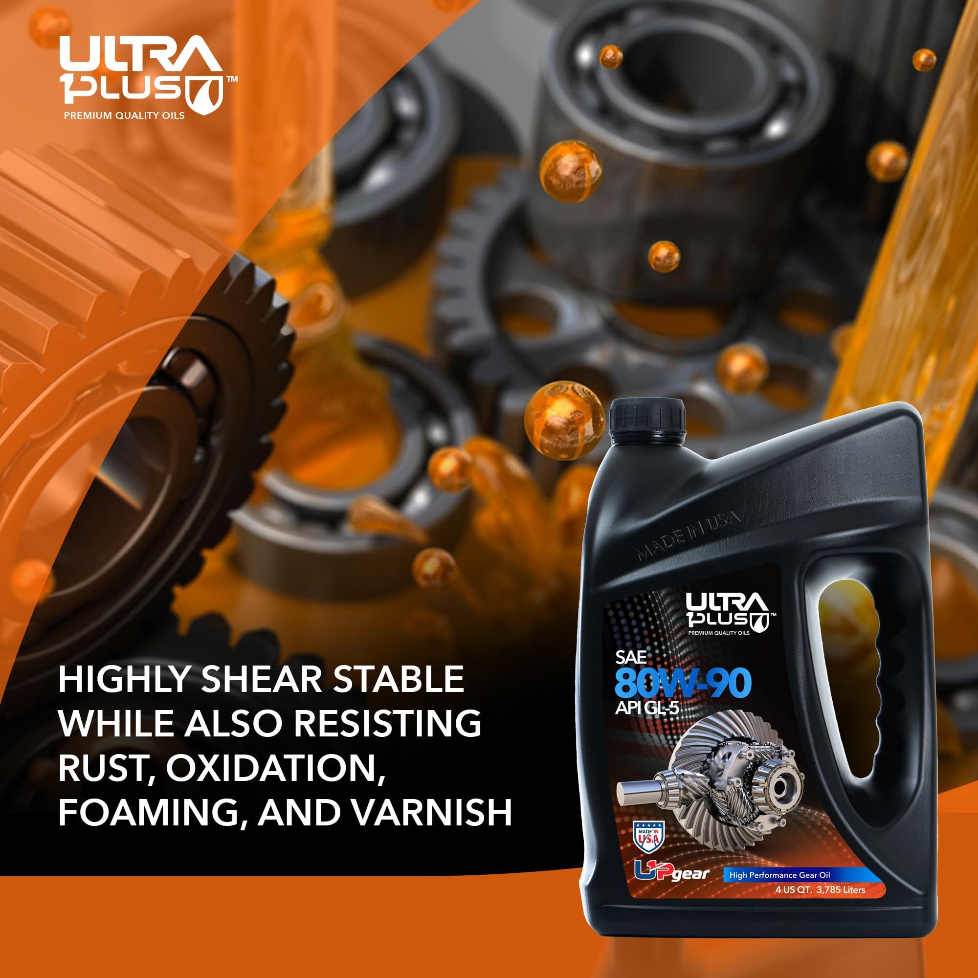 SAE 80W-90 Heavy Duty API GL-5 Gear Oil - 5 Gallon Pail for Trucks, Off-Road Vehicles & Industrial Equipment | High Performance Gear Lubricant for Extreme Pressure Conditions