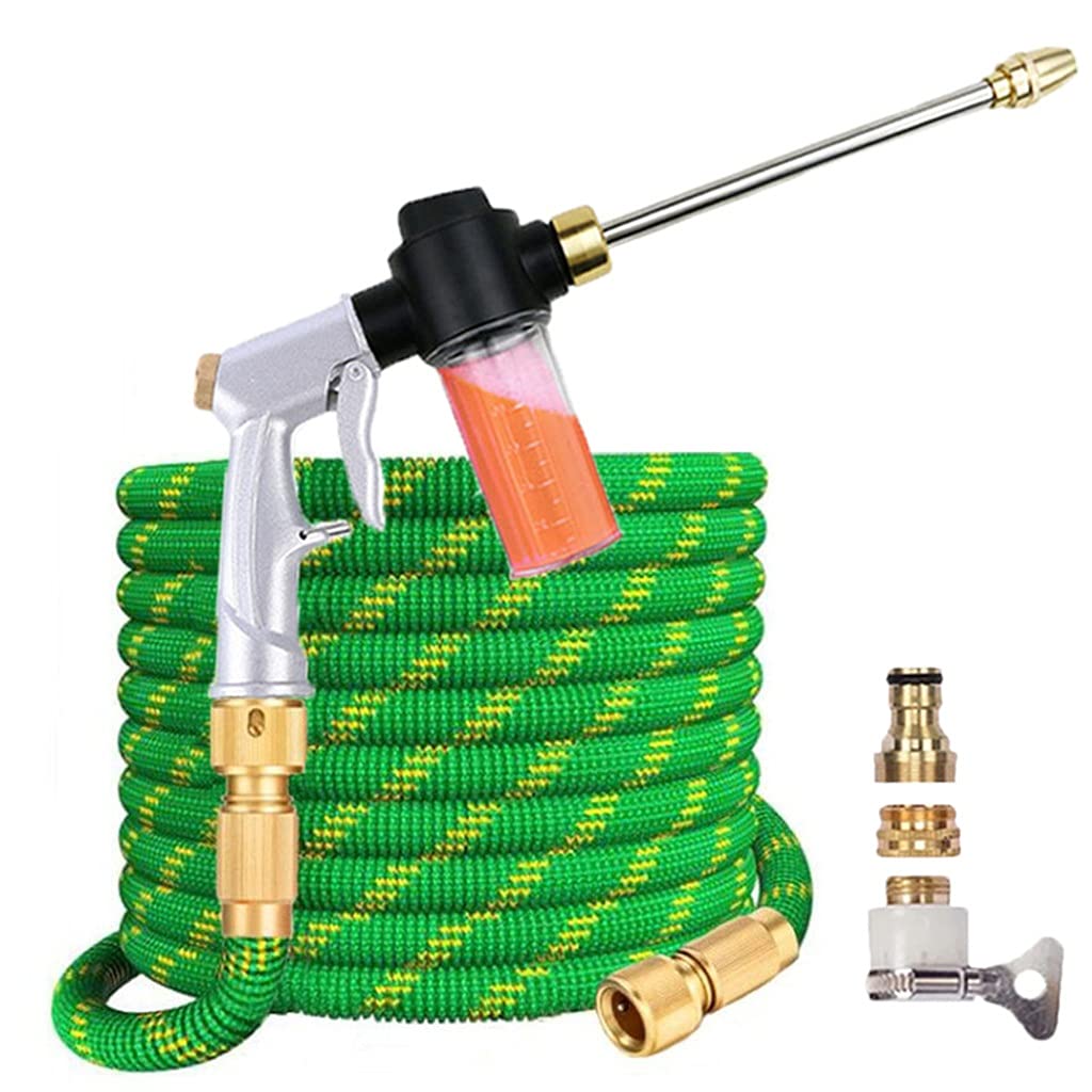 Expandable Garden Hose 75ft - High Pressure Flexible Water Pipe for Car Washing, Lawn Care & Outdoor Cleaning with Foam Spray Nozzle - Durable Magic Hose for Home, Yard & Garden Use