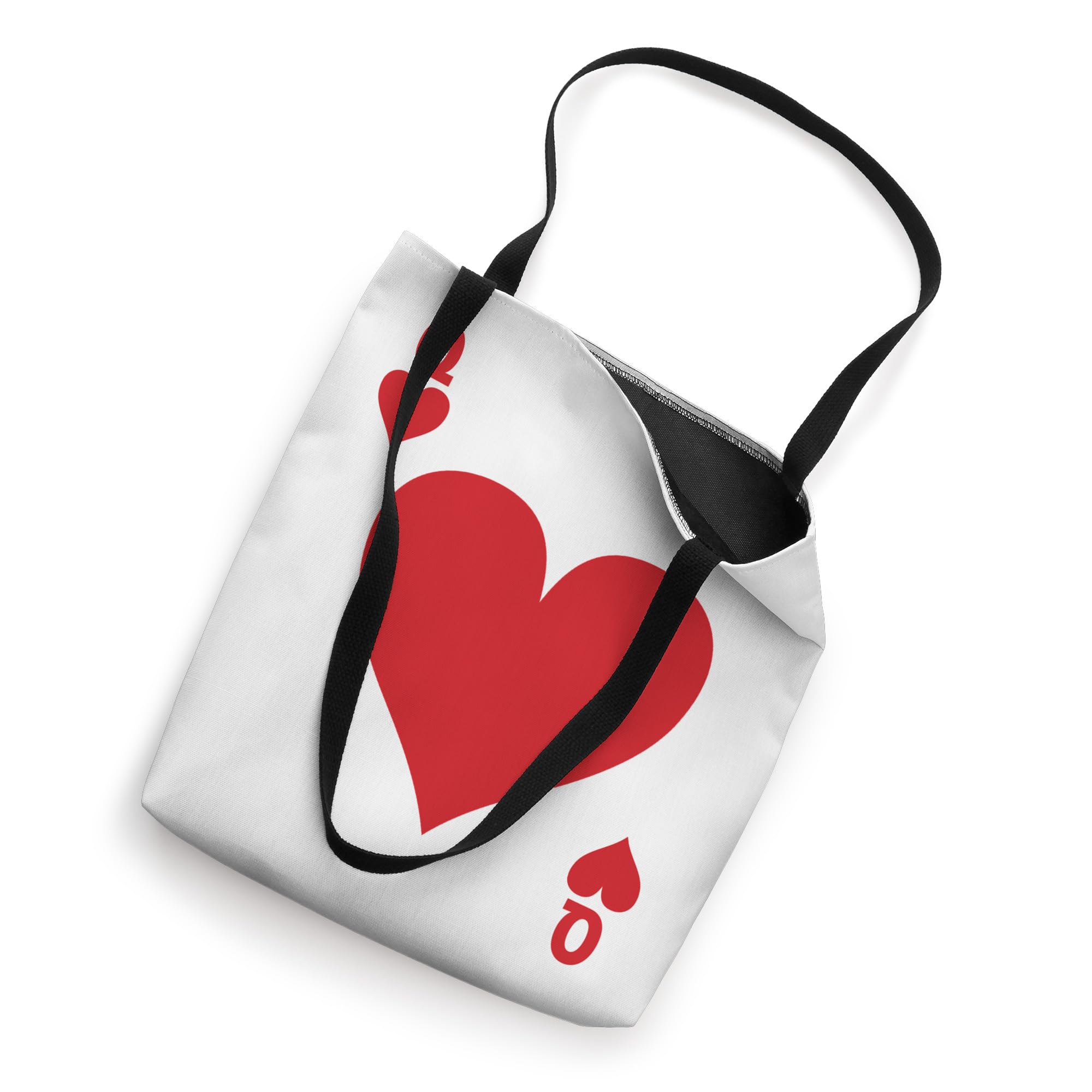 Queen Hearts Playing Cards Halloween Costume Tote Bag - Perfect for Cosplay, Halloween Parties & Collectible Card Game Accessories