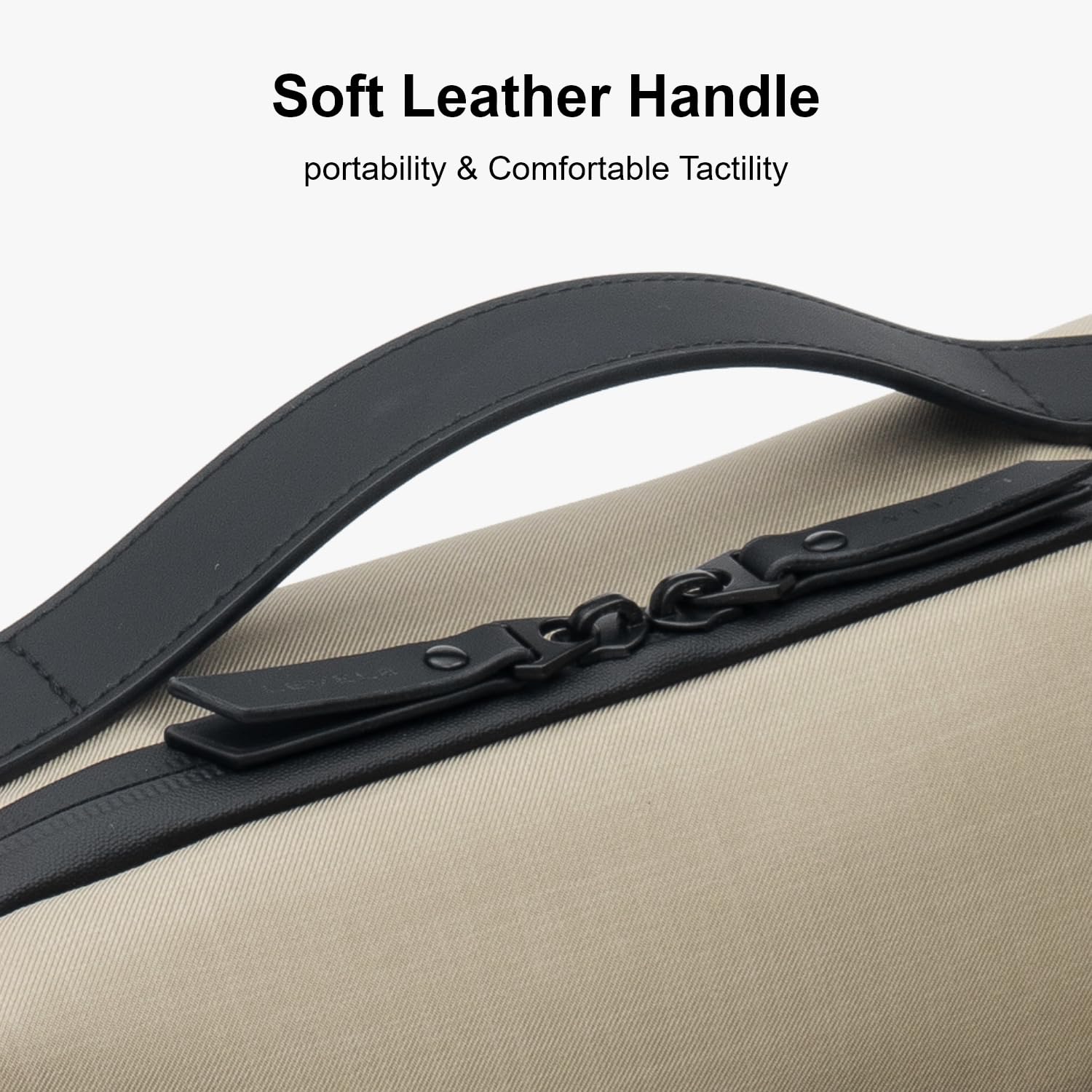 Waterproof Travel Toiletry Bag for Men & Women - Compact Shaving Organizer with Handle, Khaki - Ideal for Camping & Business Trips