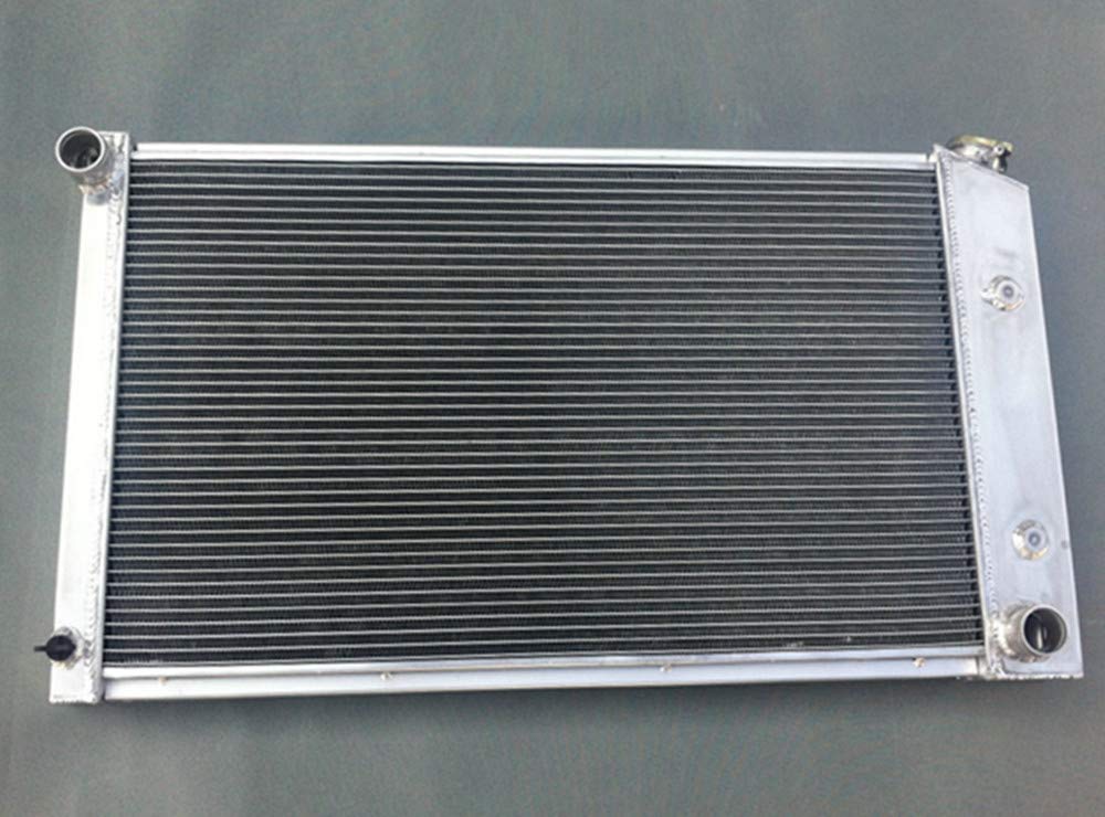 High Performance 3 Row Aluminum Radiator with Dual Fans for 1970-1981 Pontiac Firebird/Trans Am V8 I6 - Perfect for Engine Cooling & Summer Driving