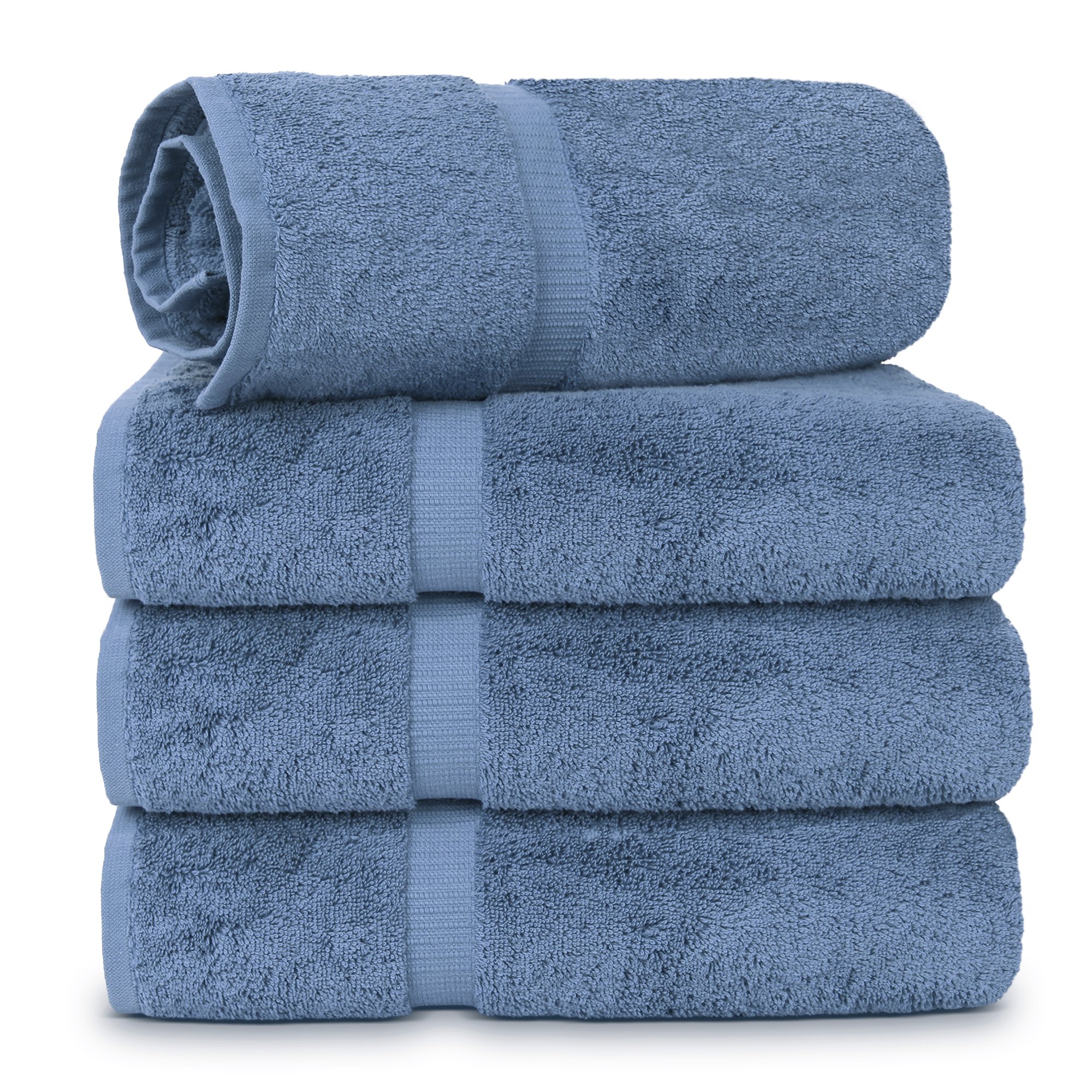 Premium 100% Cotton Turkish Towel Set - 4-Piece Luxury Bath Towels 27x54 Inches, Ultra Soft & Absorbent for Spa, Beach & Home Use