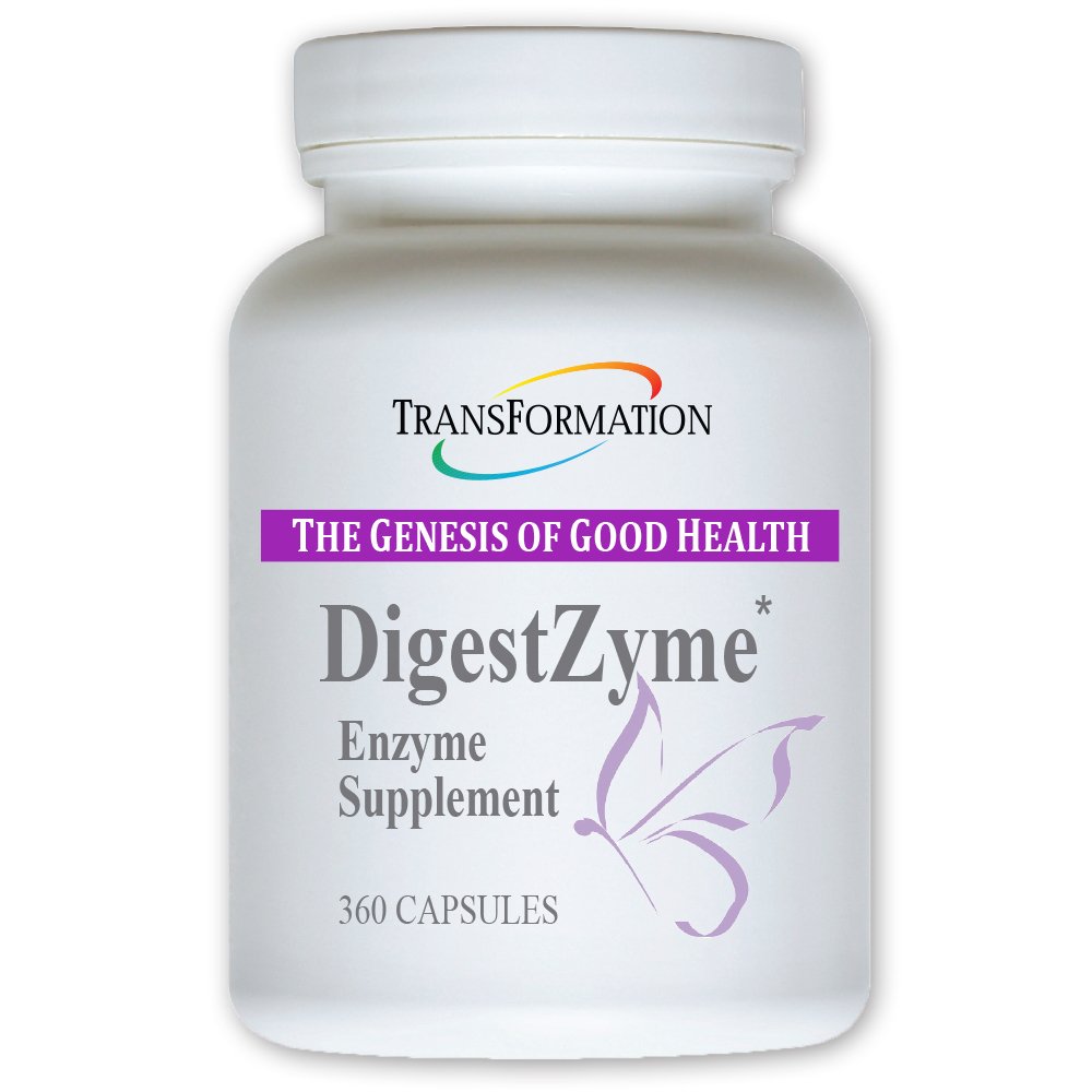 TRANSFORMATION THE GENESIS OF GOOD HEALTH Kids Digestive Enzymes - Natural DigestZyme Supplement for Overall Health, Nutrient Absorption & Digestion Support During Pregnancy & Breastfeeding, 360 Capsules | Gentle Formula for Children & Expecting Moms