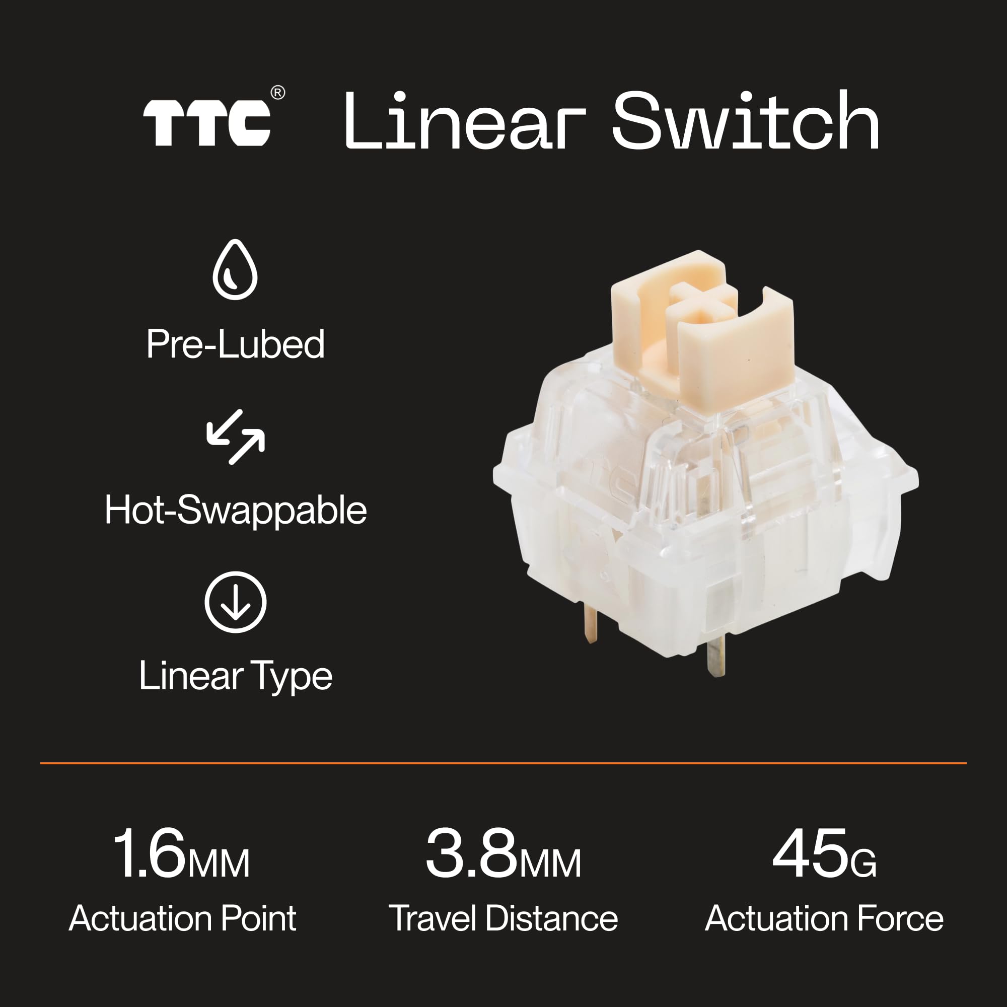 Higround Trailhead 65% Mechanical Gaming Keyboard - TTC Linear Custom Switches, Hot-Swappable, Programmable RGB Backlit, Pre-Lubed for Deep Thock Sound (Snowstone White) | Perfect for Competitive Gaming, Typing & Office Work