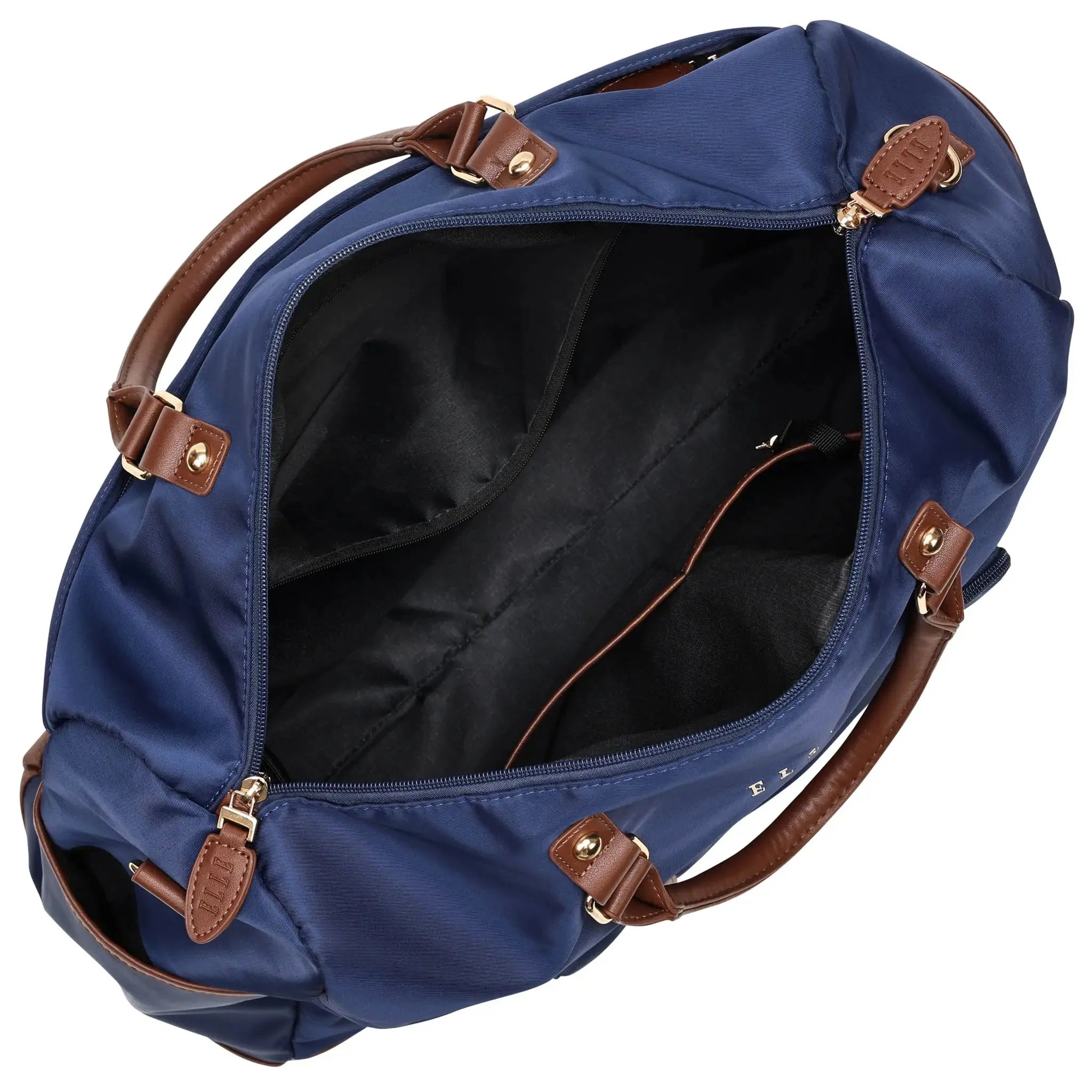 Premium 30L Twill & Vegan Leather Weekender Duffle Bag - Stylish Carry-On Travel Bag for Weekend Getaways, Gym & Business Trips