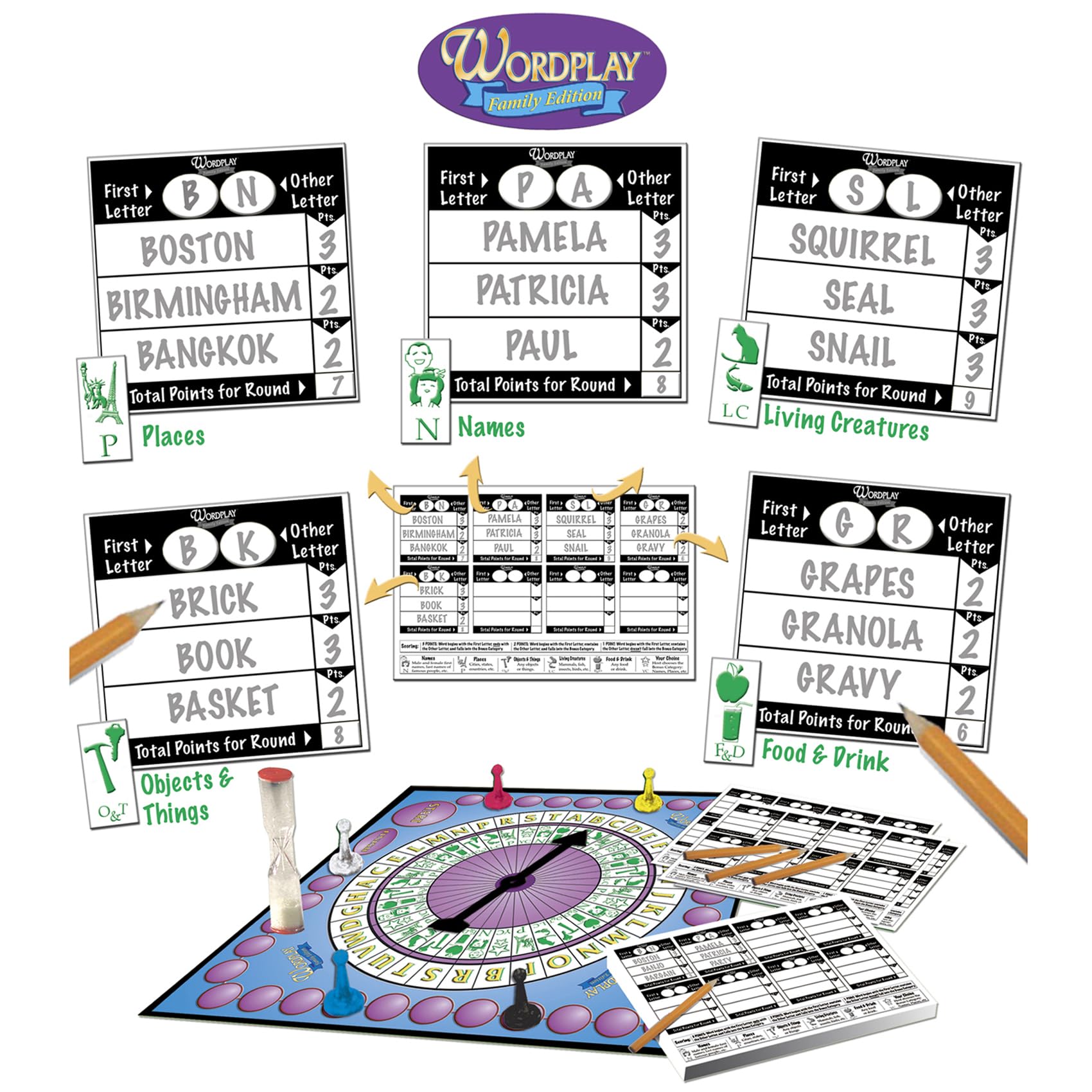 Wit's End, Matter of Fact, Stare & Wordplay - 4 Fun Adult Board Games Bundle for Game Nights | Perfect for Parties, Family Gatherings & Social Events