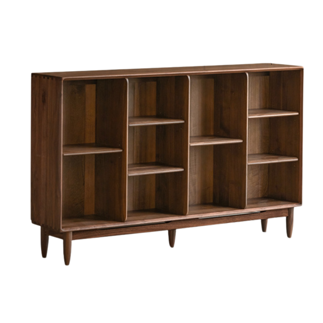 59x11.8x36.6 inch / 150x30x93 сm / walnut color / oak B-type bookcase