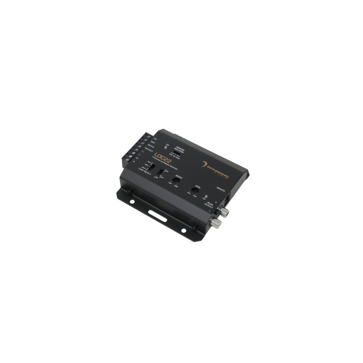 LOC22 2-Channel Line Output Converter (2 IN/2 OUT) - High-Quality Audio Signal Converter for Car Stereo and Home Theater Systems