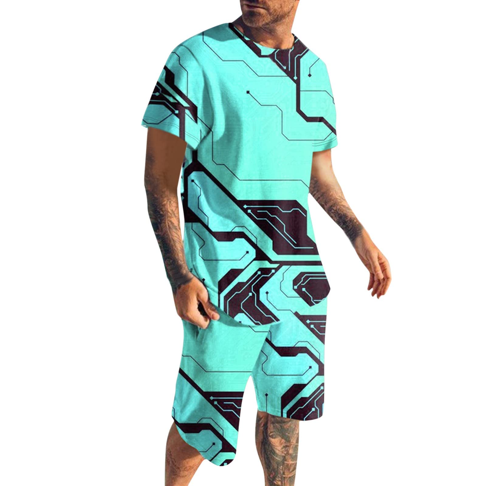 JUNGE 2022 Men's Tracksuit Set - 2 Piece Sweatsuit for Lounge, Jogging & Workout | Comfortable Activewear & Sportswear for Gym, Running & Casual Wear