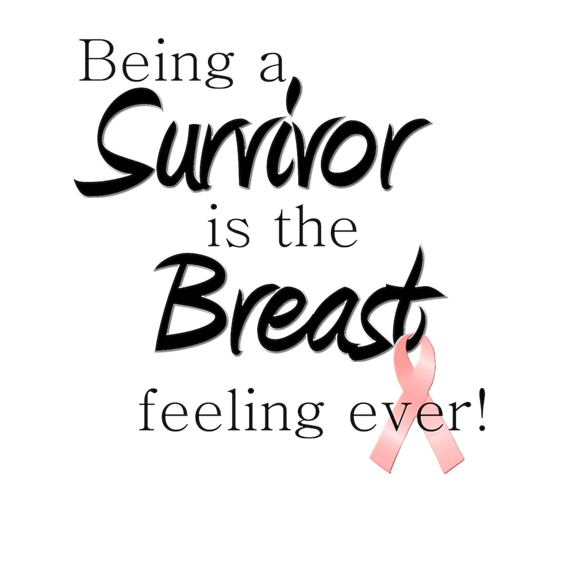 Breast Cancer Survivor Tote Bag - Natural Canvas Reusable Shopping Bag for Women | Eco-Friendly Grocery Bag for Survivors, Supporters & Everyday Use