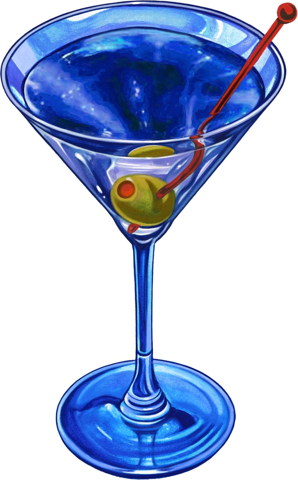 Martini Drink Porcelain Swimming Pool Mosaic Tile (8