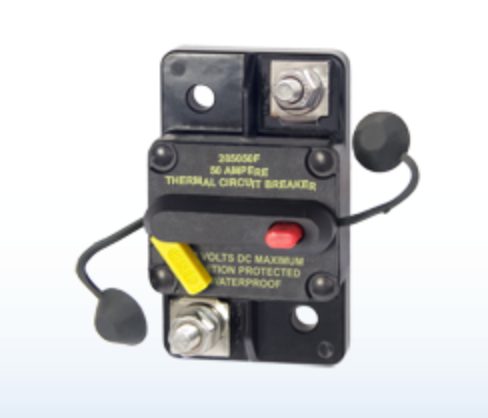 285 Series 50A Surface Mount Circuit Breaker - High Amp Protection for RVs, Boats & Solar Panels