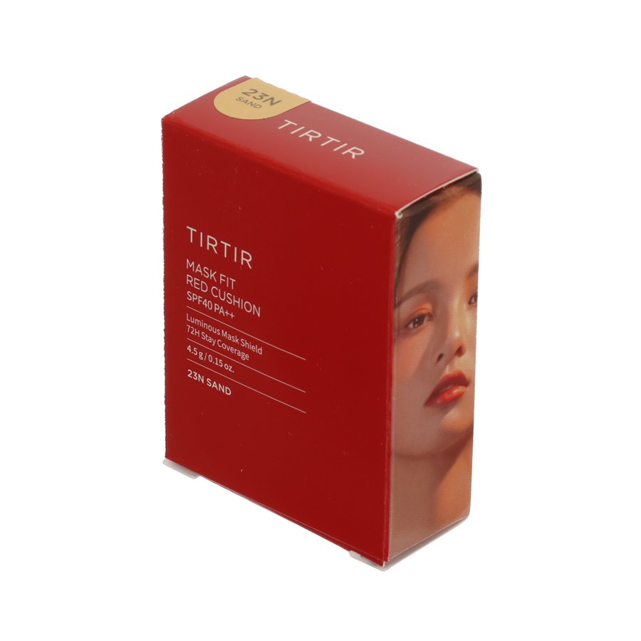 TIRTIR Mask Fit Red Cushion Mini SPF23N (4.5g) - Lightweight BB Cream Foundation with Sun Protection for Daily Makeup & On-The-Go Touch Ups