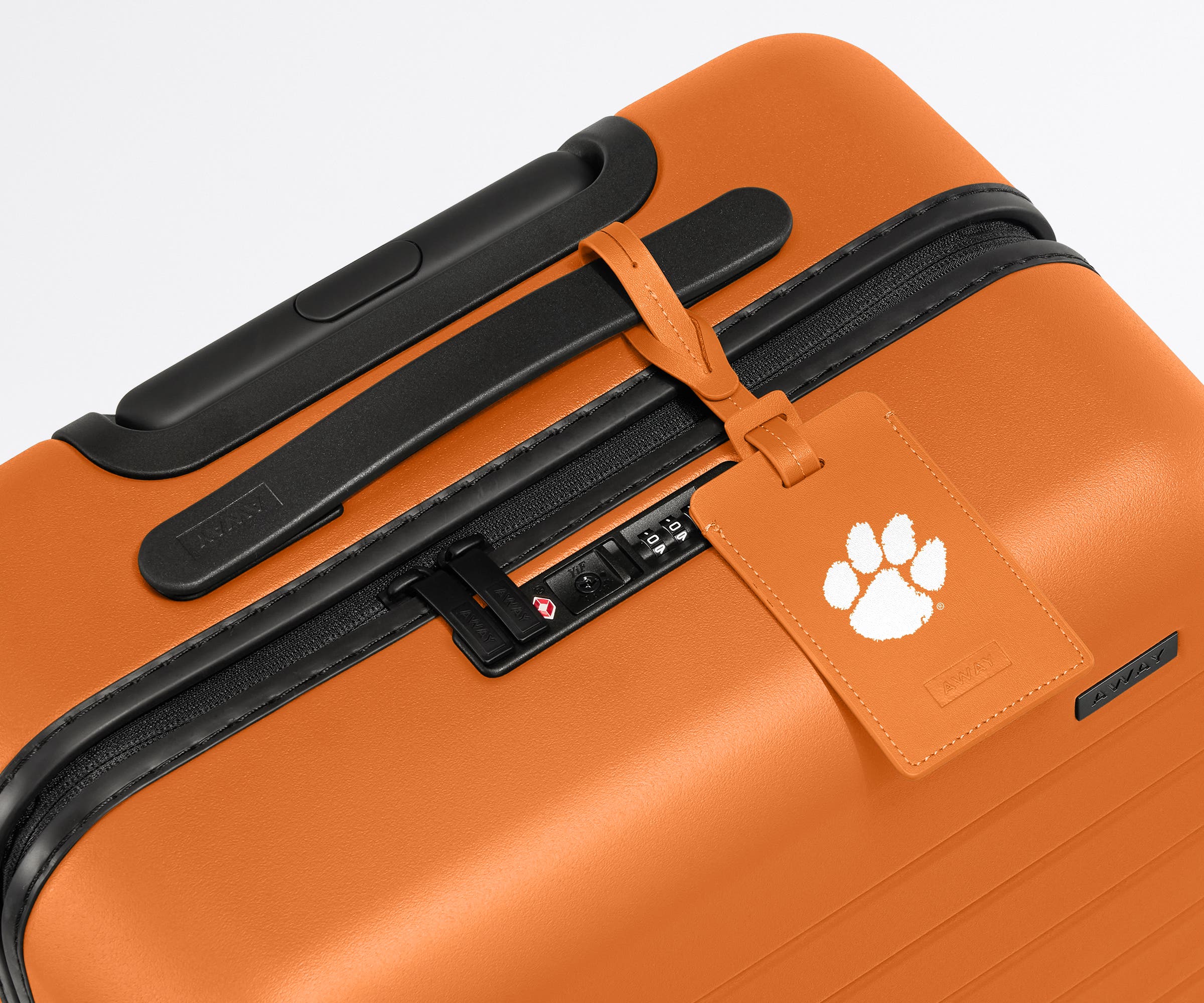 Clemson ® Collegiate Luggage Tag - Durable Personalized Travel ID for Clemson Tigers Fans - Perfect for Suitcases, Backpacks & College Travel Accessories
