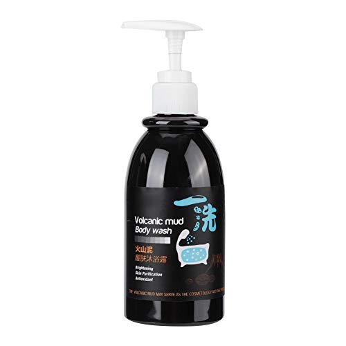 All Natural Whitening & Moisturizing Volcanic Mud Shower Gel with Plant Extracts for Even Skin Tone | Gentle Body Wash for Daily Use, Spa-Like Experience at Home