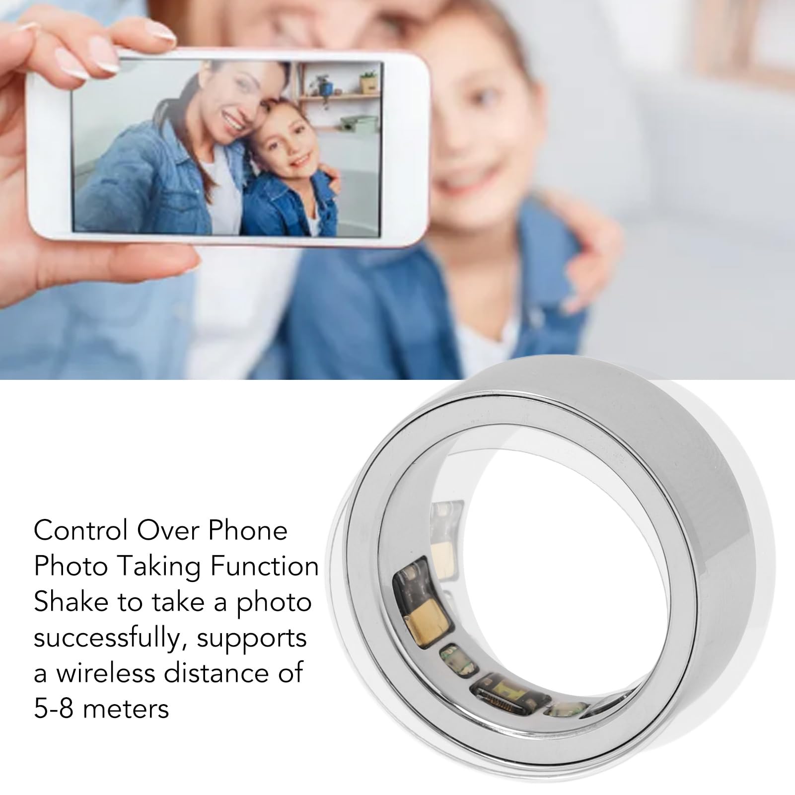 Smart Health Ring for Women & Men - Fitness Tracker with Continuous Heart Rate, Sleep Quality, Blood Oxygen, Temperature Monitoring & Step Counter | Perfect for Workouts, Sleep Tracking & Daily Health Monitoring
