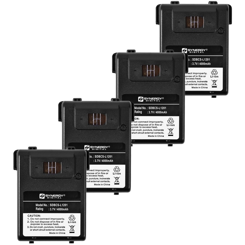 Synergy Digital Intermec 318-043-012 Replacement Battery Combo Pack - 4 x SDBCS-L1201 Batteries for Intermec CN3/CN3e/CN4/CN50 Scanners - Perfect for Warehouse, Retail & Logistics Scanning