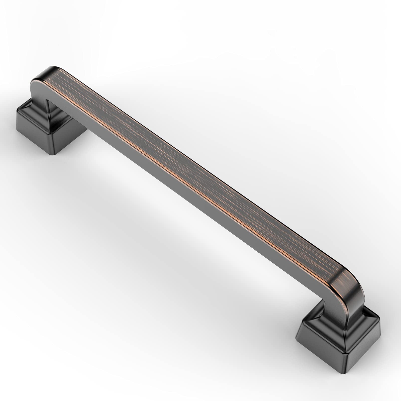 Asidrama 10 Pack 5 Inch Oil Rubbed Bronze Cabinet Handles - Heavy Duty Kitchen Drawer Pulls for Cupboard, Dresser & Furniture Hardware (Perfect for Modern Farmhouse, Rustic & Industrial Style Decor)