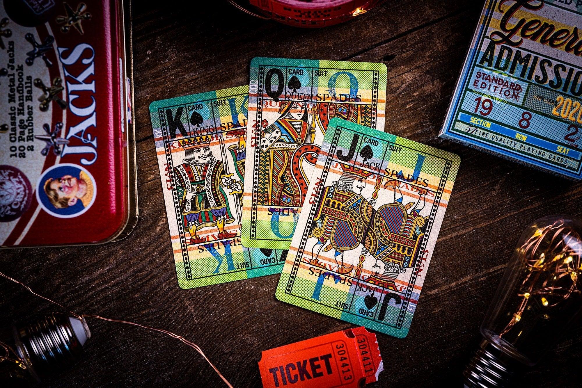 Premium General Admission Playing Cards - Classic Poker Size Deck for Games, Magic Tricks & Collectibles - Perfect for Poker Nights, Family Gatherings & Travel Entertainment