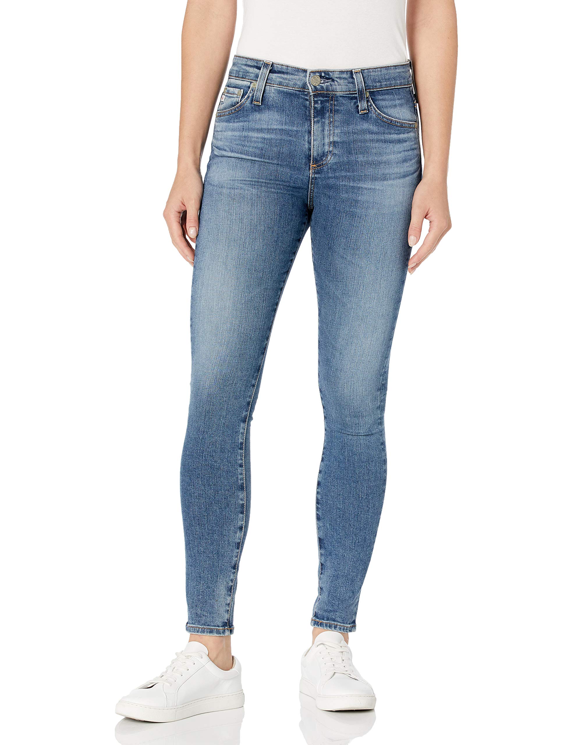 AG Adriano Goldschmied Women's Farrah High-Rise Skinny Jeans - Stretch Denim Pants for Everyday Wear, Office & Night Out
