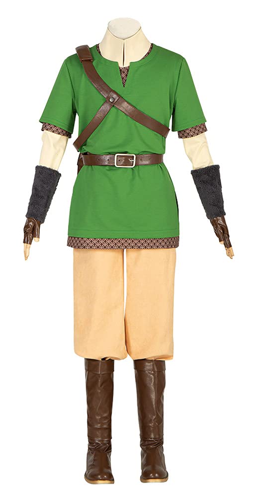 Legend of Zelda Twilight Princess Link Cosplay Costume - Premium Mens Wild Outfit for Halloween, Carnival & Cosplay Events | Authentic Video Game Character Dress-Up