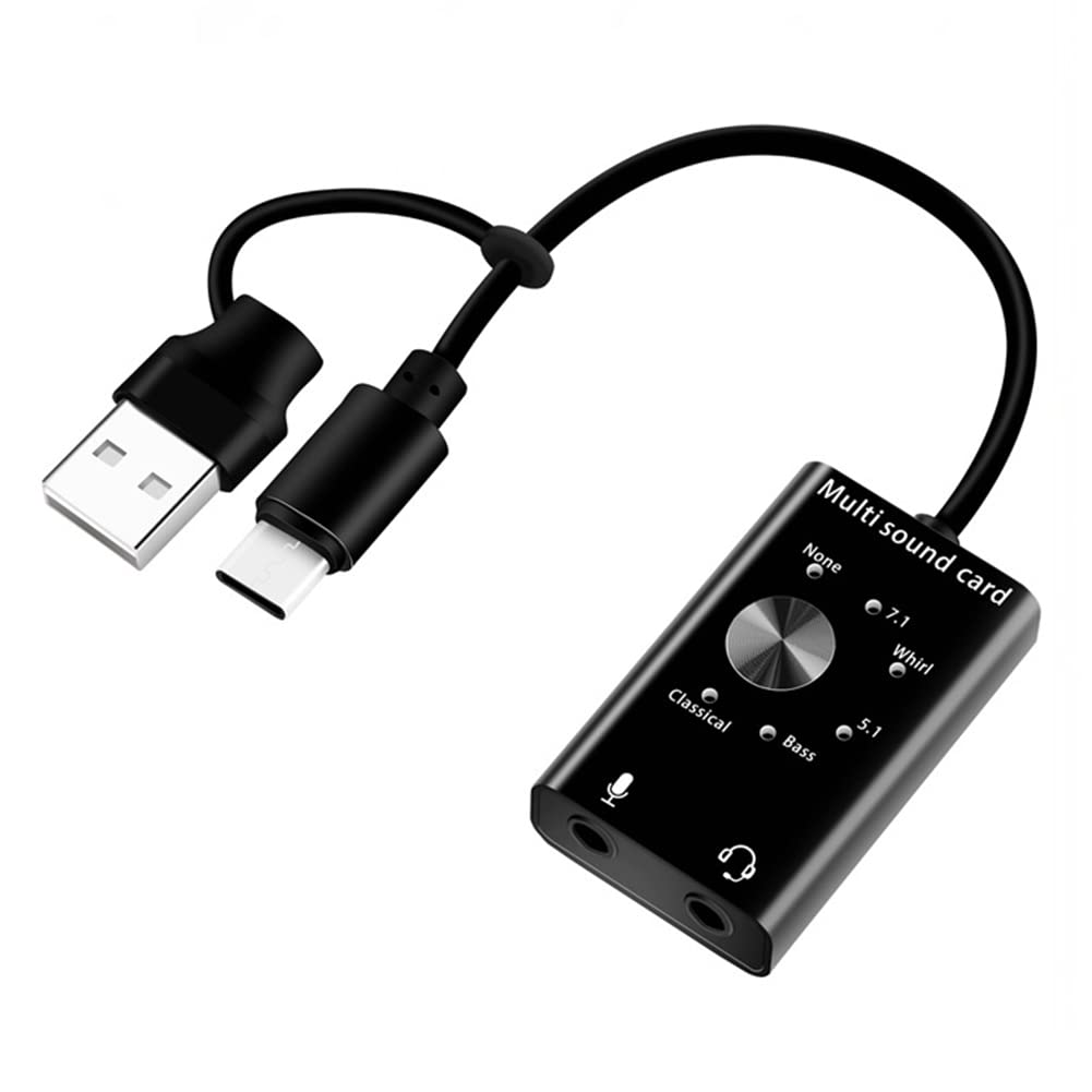 Premium USB Audio Sound Card Adapter - Aluminum Alloy DAC Converter for Laptop, PC, Headphones & Speakers | High-Quality Digital Audio for Gaming, Streaming & Music Production