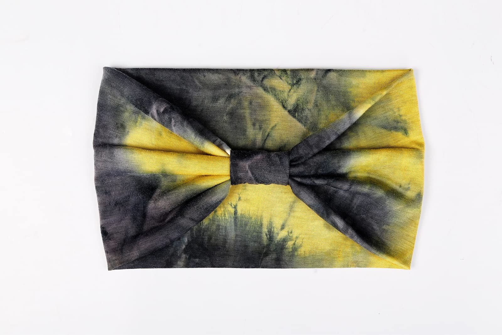 Tie Dye Headbands for Women - Wide Boho Head Wraps, Thick Hairbands & African Style Yoga Turban - Pack of 4 Hair Accessories for Sports, Workouts, and Everyday Fashion