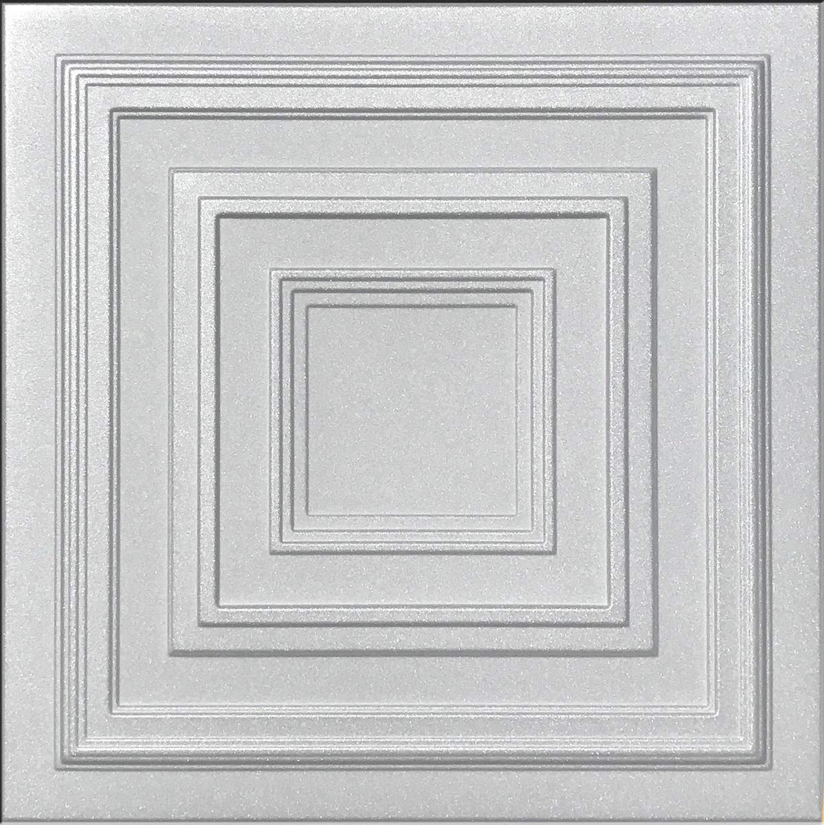 Antyx White Foam Ceiling Tiles - 100-Piece Box - Decorative Acoustic Ceiling Panels for Easy DIY Installation - Perfect for Home Office, Basement & Commercial Spaces