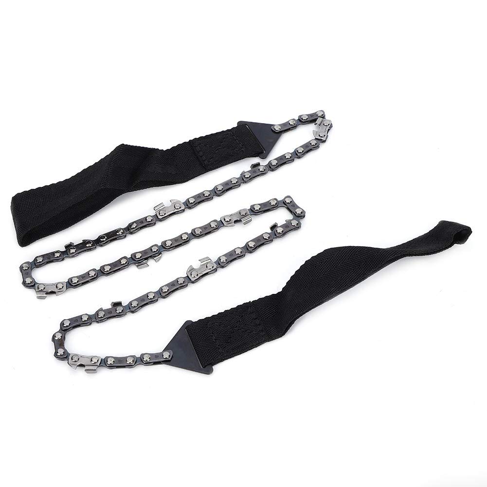 03 Effort-Saving Survival Chain Saw with Razor-Sharp Teeth - Durable Hand Chainsaw for Camping, Hunting, Hiking & Outdoor Emergencies - Perfect for Cutting Wood, Clearing Trails and Survival Situations