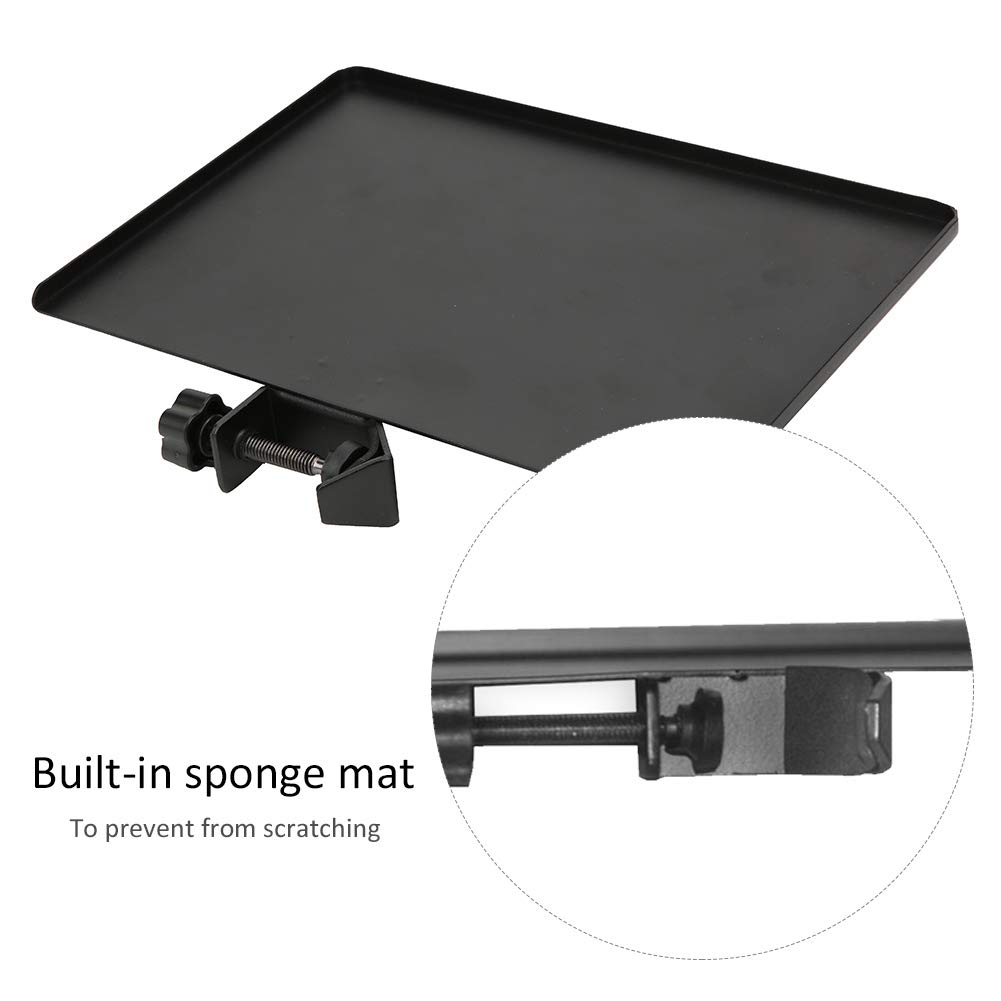 Premium Alloy Black Metal Sound Card Tray - Multi-Functional Audio Interface Organizer for Live Streaming, Stage Control Rooms & Studio Broadcasting (Durable & Stylish)