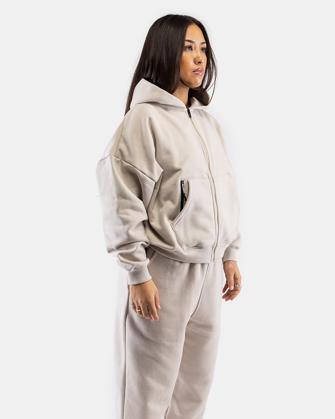 Women's Cloudburst Zip Hoodie - Lightweight Waterproof Jacket for Outdoor Hiking & Running | Windproof Fleece Lined Pullover with Pockets