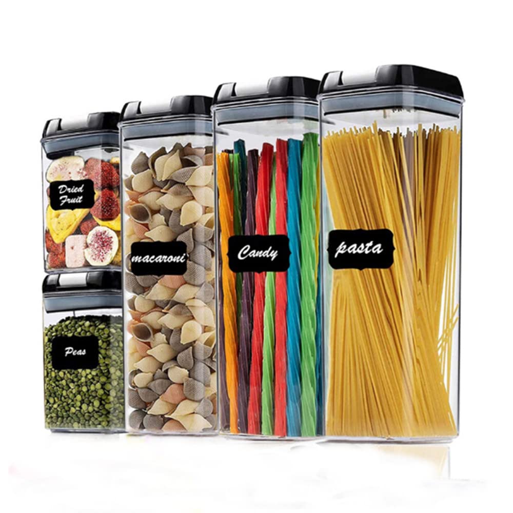 Premium Transparent PP Food-Grade Plastic Storage Container - Airtight Kitchen Grain Storage Bin with Moisture-Proof Seal for Rice, Flour, Cereal & Dry Food Organization - Perfect for Pantry, Restaurant & Bulk Food Storage