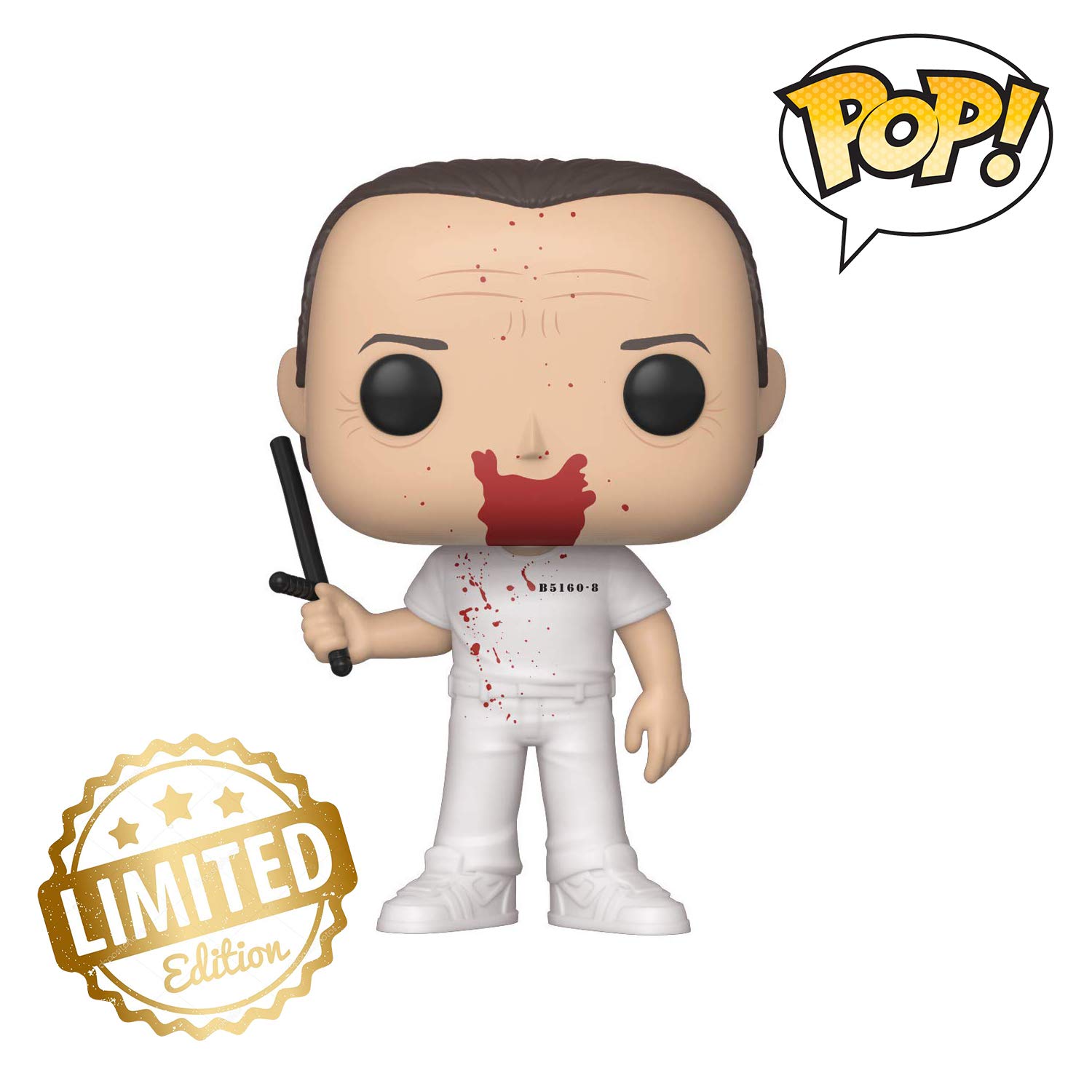 Funko Pop! Movies: The Silence of The Lambs - Hannibal Lecter Bloody Limited Edition Collectible Figure - Perfect for Horror Movie Fans & Pop Culture Collectors