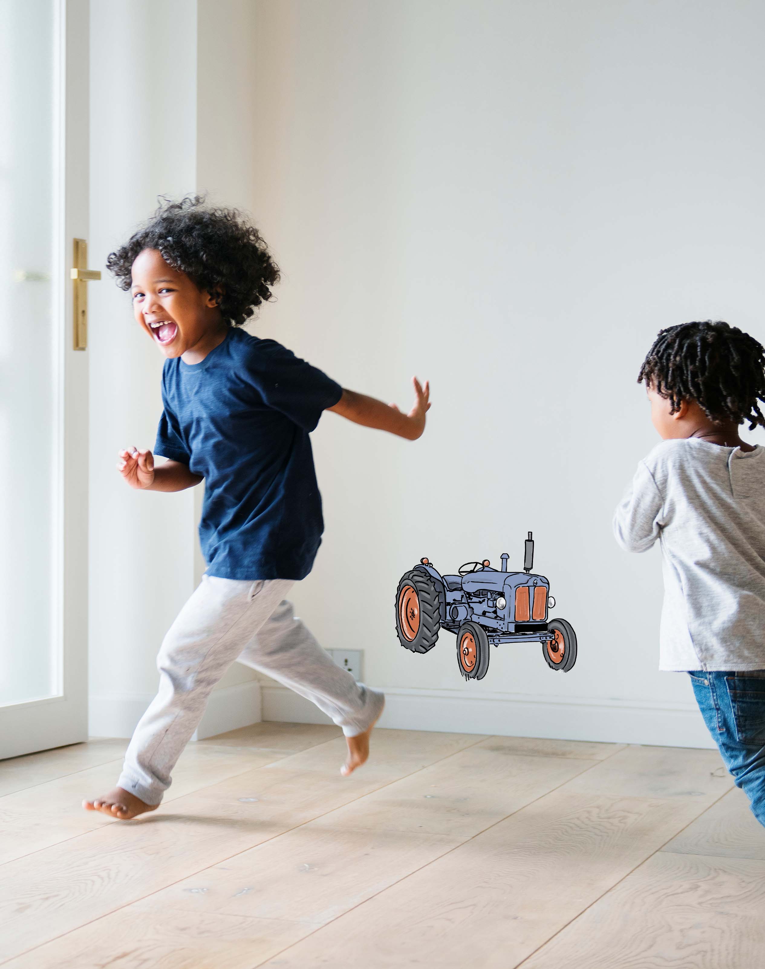High-Quality Removable Tractor Wall Sticker - Perfect for Kids' Rooms, Nurseries, and Farmhouse Decor