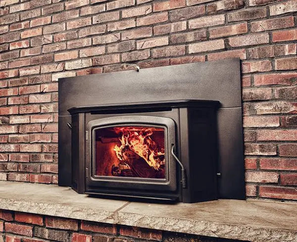 Iron Strike Montlake 230 Wood Burning Fireplace Insert - ML230GL - Efficient Home Heating for Cozy Winter Nights & Rustic Cabin Ambiance