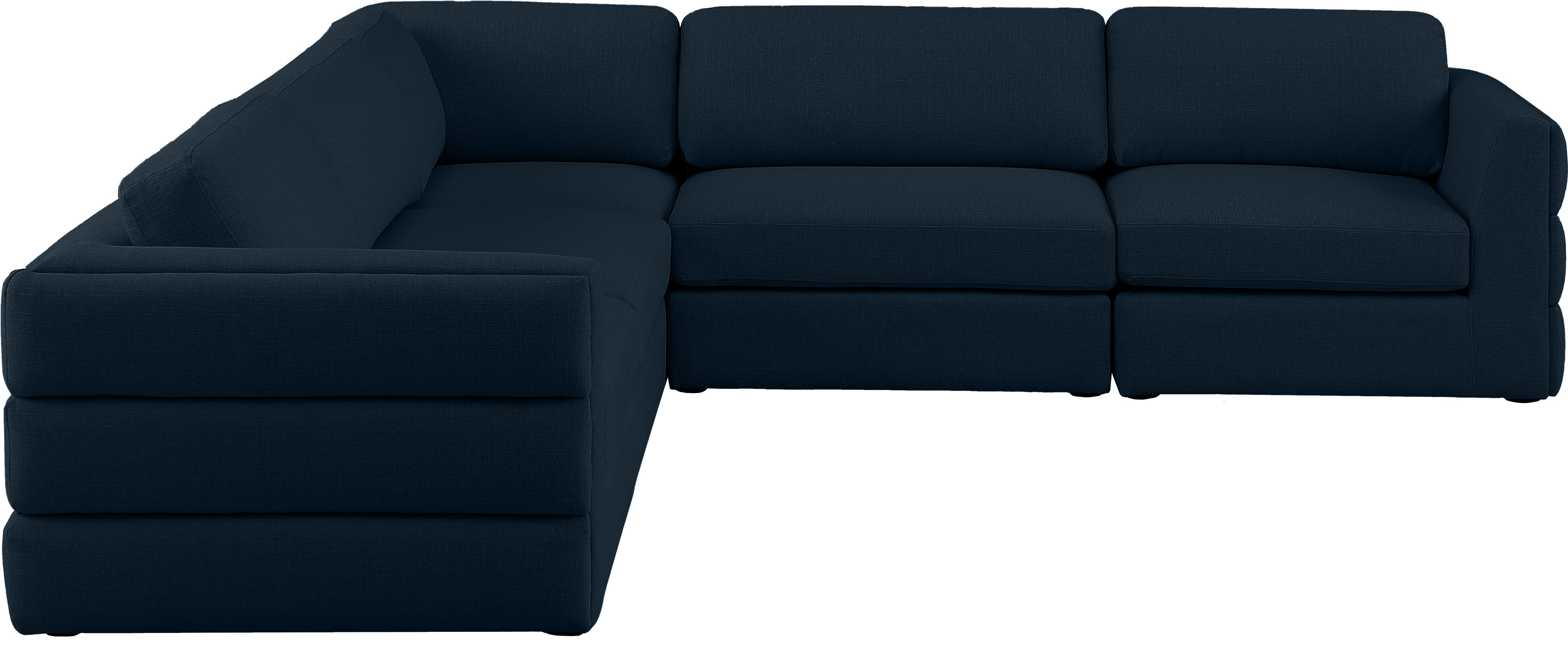 Beckham Durable Linen Texture Fabric Modular Sectional Sofa - Modern Living Room Furniture for Home & Office Comfort