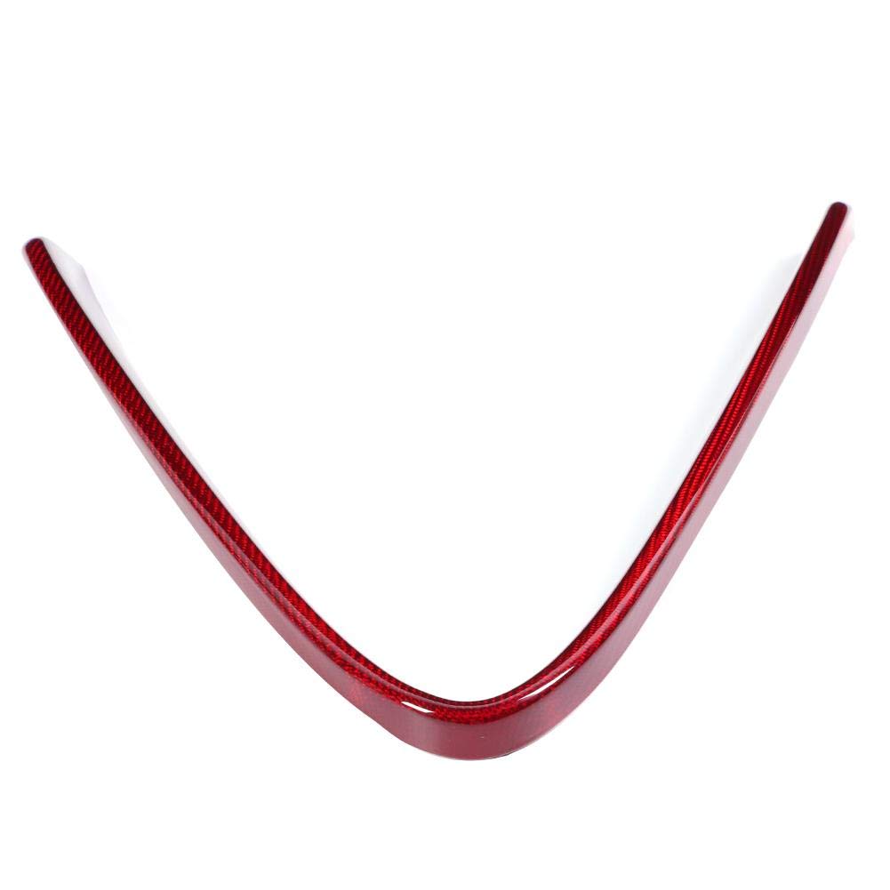 Carbon Fiber Front Grille Trim Cover for Alfa Romeo Giulia 2017-2022 | V-Shaped Red Grill Upgrade | Enhanced Sporty Look for Street & Show Cars