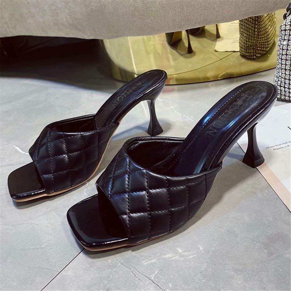 GSLMOLN Women's Summer Fashion Toe Stiletto High Heel Sandals - Sexy Slip On Slippers for Parties, Weddings & Date Nights