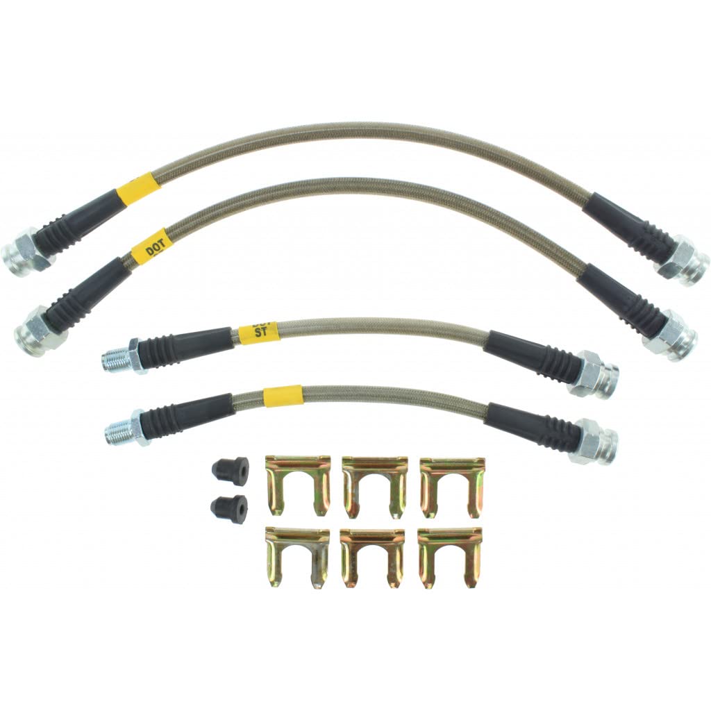 StopTech Stainless Steel Rear Brake Line Kit for 1994 Plymouth Laser | 950.46505 | High-Performance Braking for Street & Track Use
