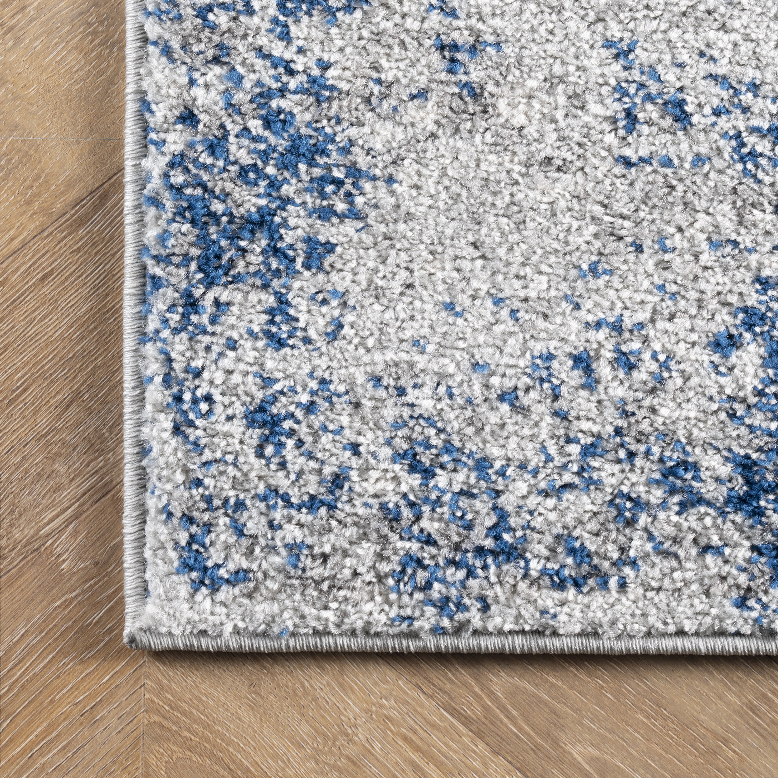 Faded Shadow Mystique Blue Area Rug - Soft & Stylish Home Decor for Living Room, Bedroom, or Office