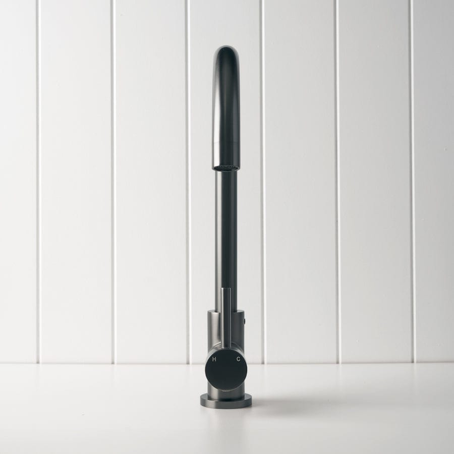 Premium Round Kitchen Mixer in Gunmetal Finish - Perfect for Baking, Cooking, and Mixing Ingredients