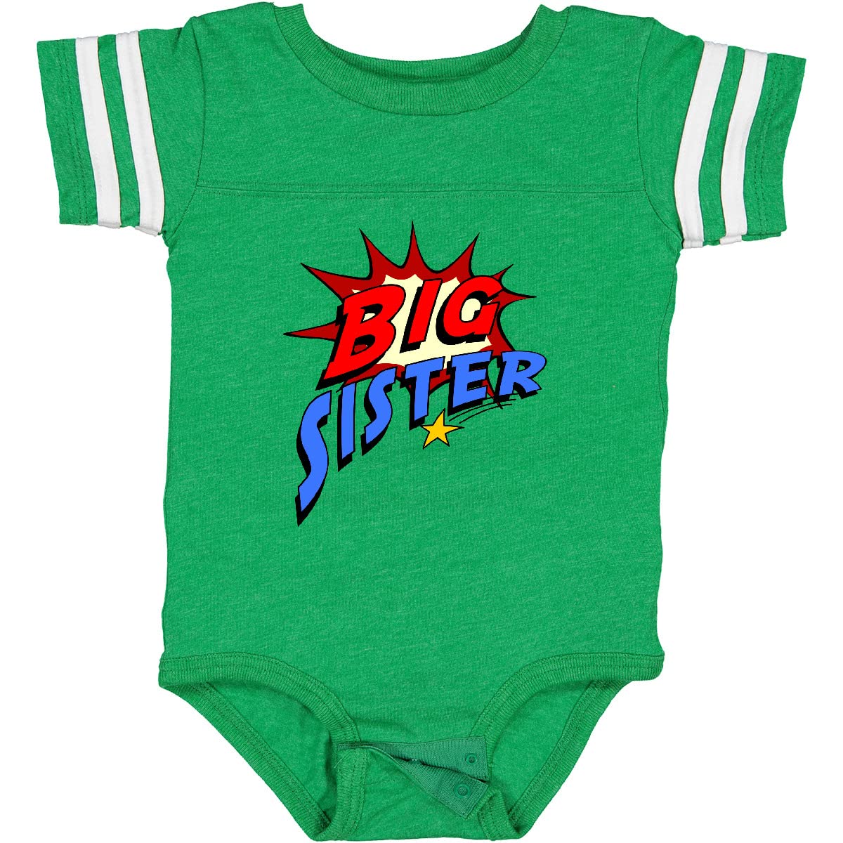 Inktastic Big Sister Superhero Baby Bodysuit - Cute Superhero Sibling Outfit for Newborns & Infants - Perfect for Family Photos, Birth Announcements & Special Occasions