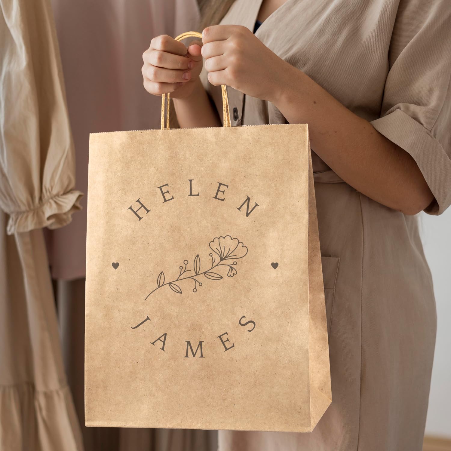 60 Pack Brown Kraft Paper Bags with Handles - Assorted Sizes Bulk Gift Bags for Small Business, Retail & Merchandise - Eco-Friendly Craft Paper Bags for Parties, Weddings & Store Packaging